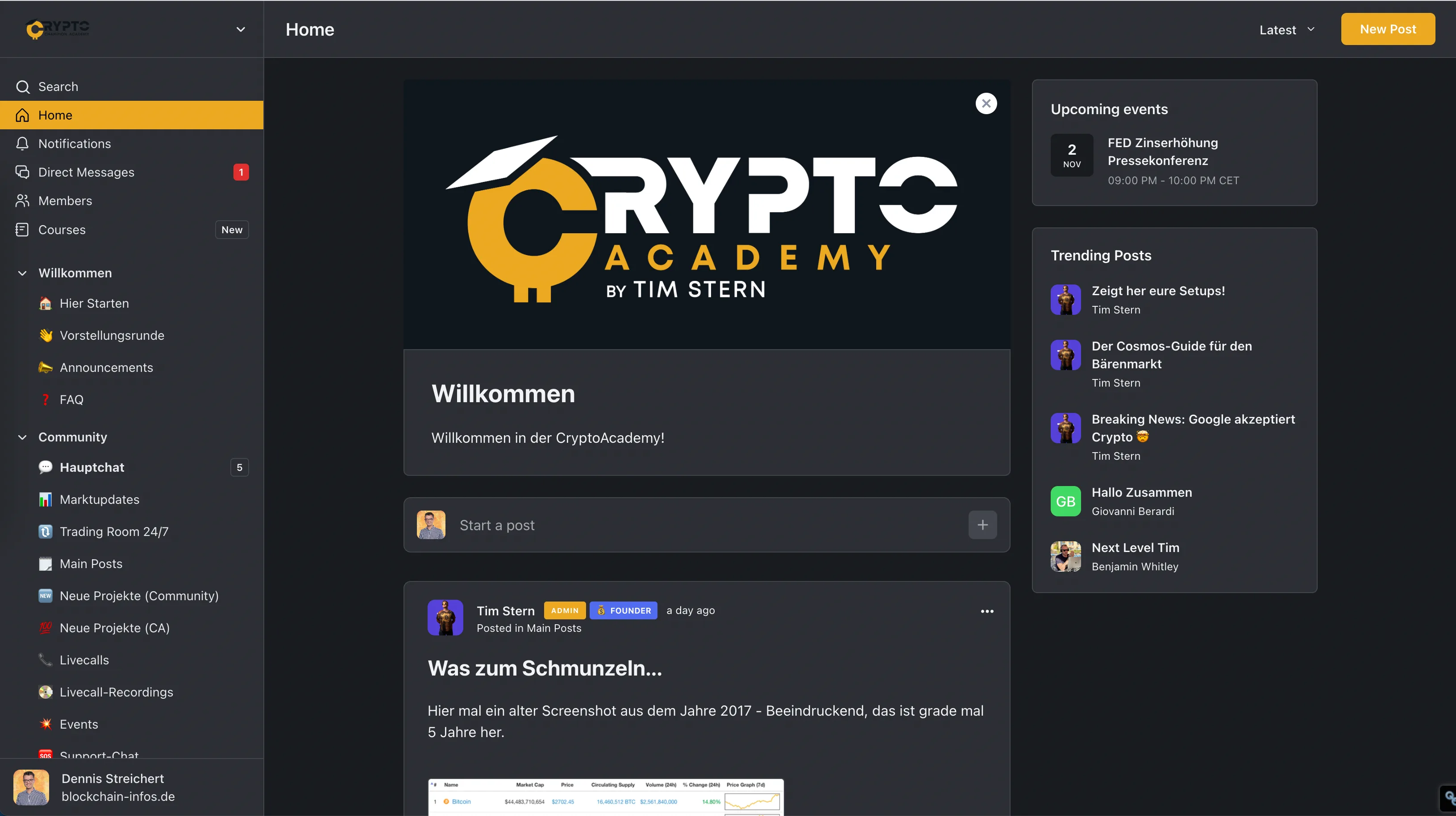 Crypto Champion Academy Community App