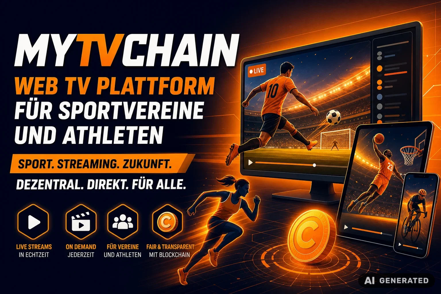 MyTVchain – Web TV Plattform für Sportvereine und Athleten
